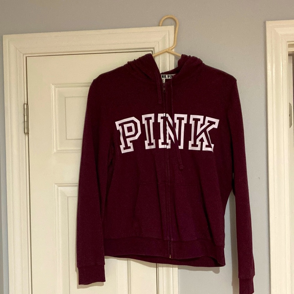 PINK zip up sweatshirt